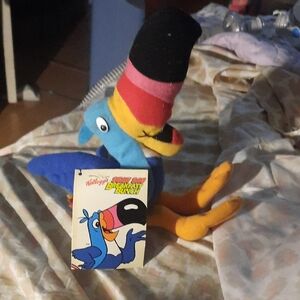 Kellogg's Toucan Plush Bird Toy - Blue, Yellow, Black, Pink, Red